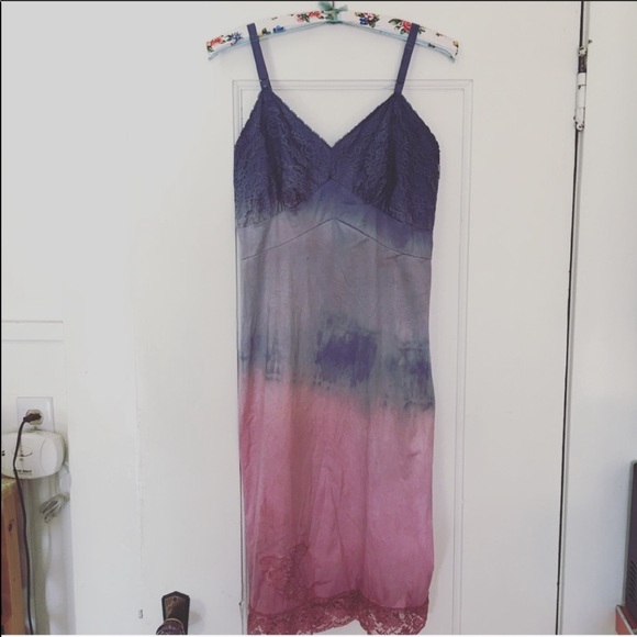 BOHEMIAN VINTAGE SLIP DRESSES Hand Dyed - Picture 3 of 12